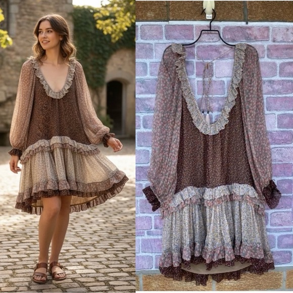 Zimmermann Dresses & Skirts - Zimmermann Eden Ruffle floral print dress size 8